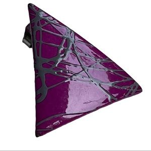 1980’s Era Lacquered Triangle Paint Splat EUC